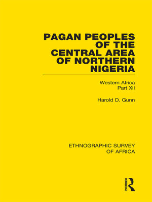 cover image of Pagan Peoples of the Central Area of Northern Nigeria